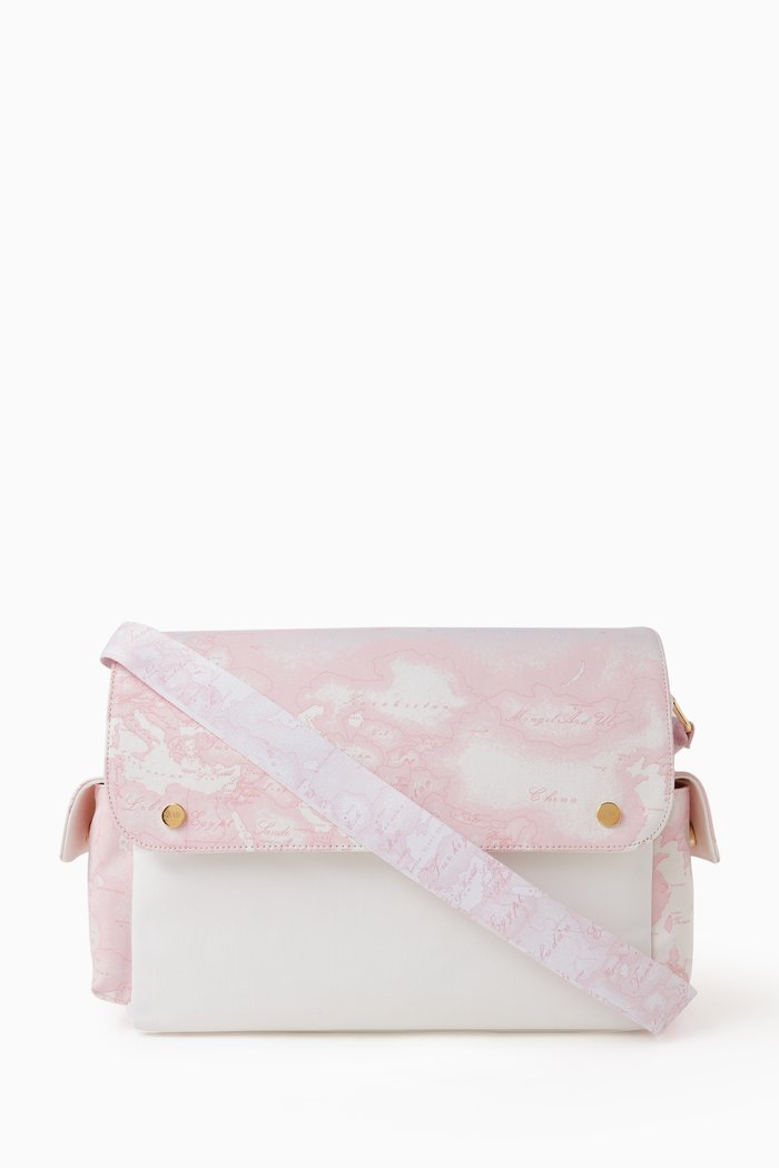 

Geo Map Changing Bag, Pink