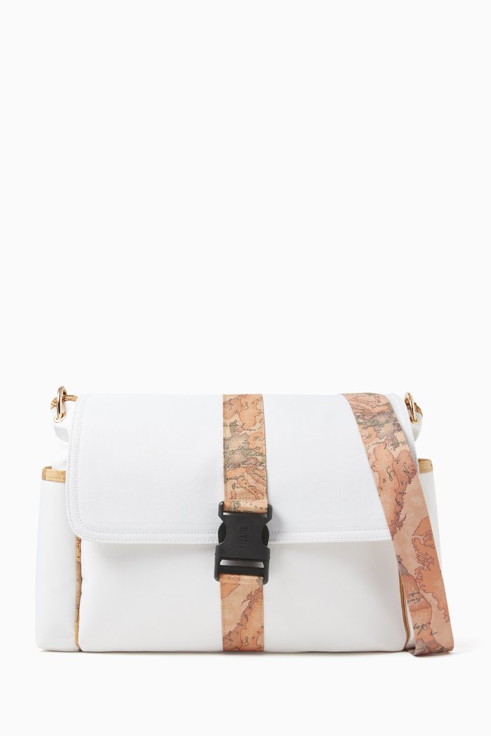 

Geo Map Changing Bag, White