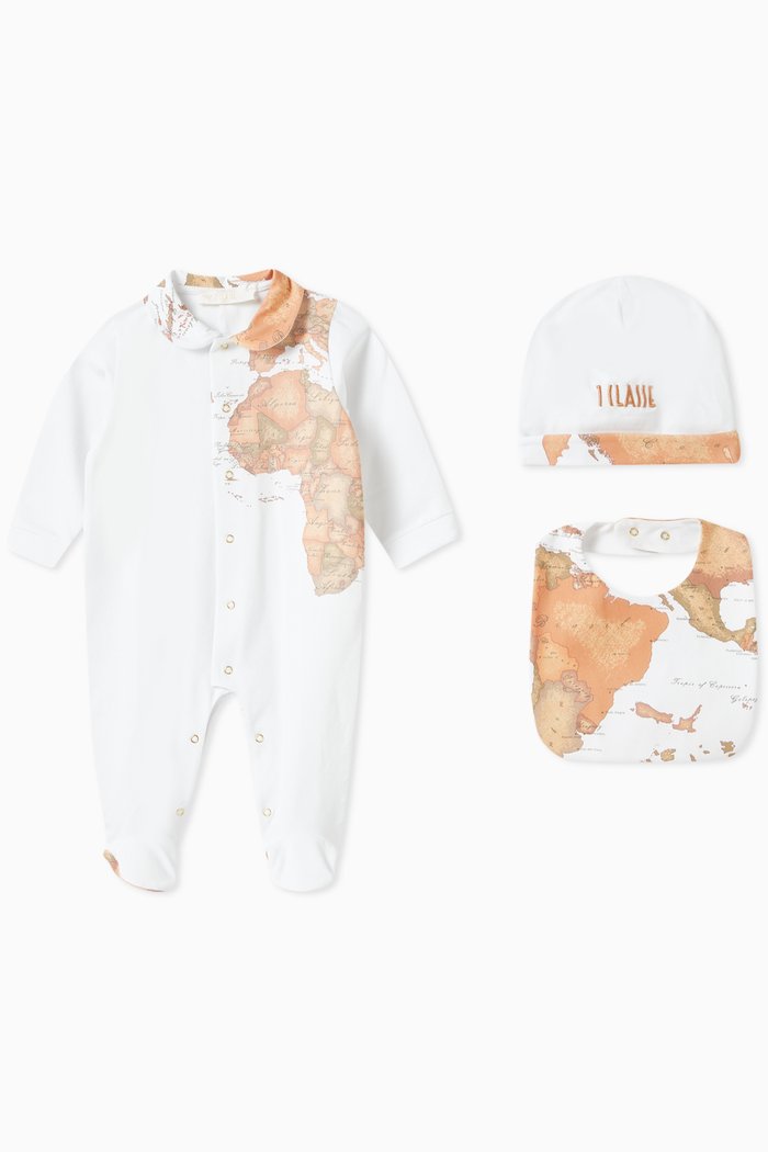 

Geo Classic Sleepsuit Gift Set in Cotton Jersey, White