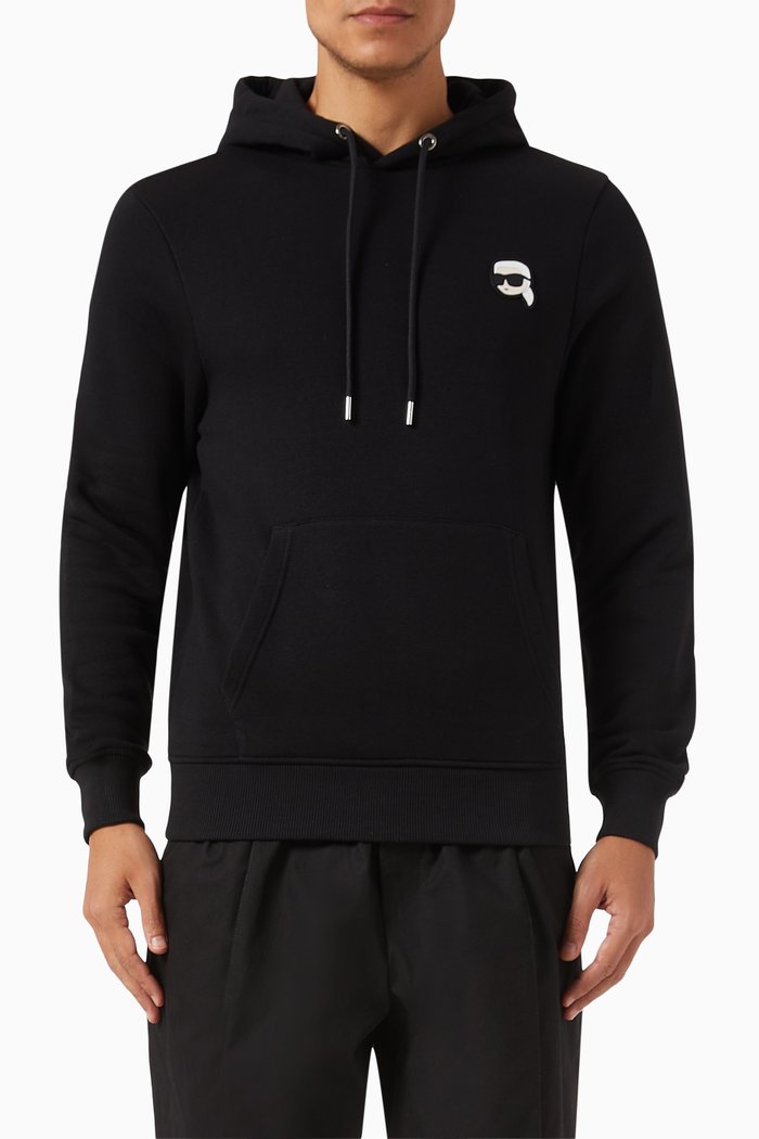 K/Ikonik 2 Hoodie in Jersey, Black