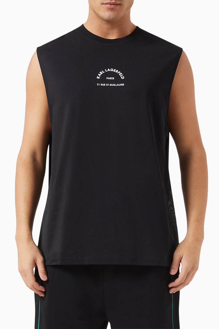 

Athleisure Tank Top in Organic-cotton, Black