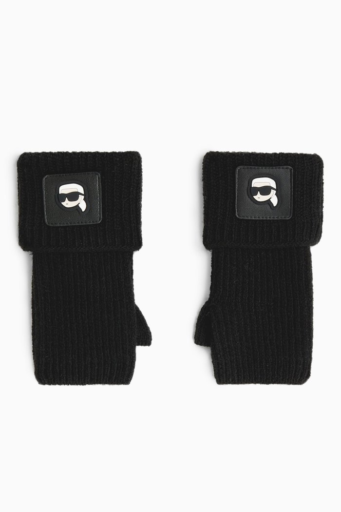 

K/ Ikonik 2.0 Knitted Gloves, Black