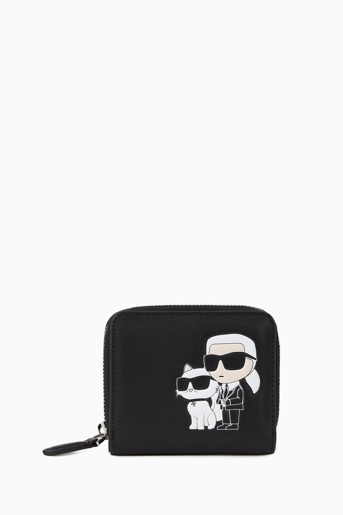 

K/Ikonik 2.0 Small Wallet in Leather, Black