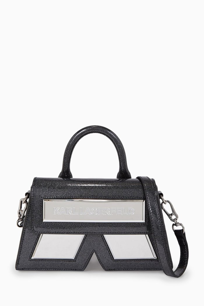 

Icon Glitter Crossbody Bag, Black