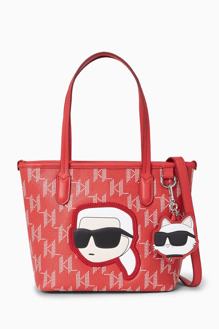 

Small K/Ikonik Tote Bag, Red