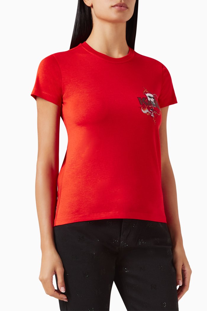 

Ikonik Lunar New Year T-shirt in Organic Cotton, Red