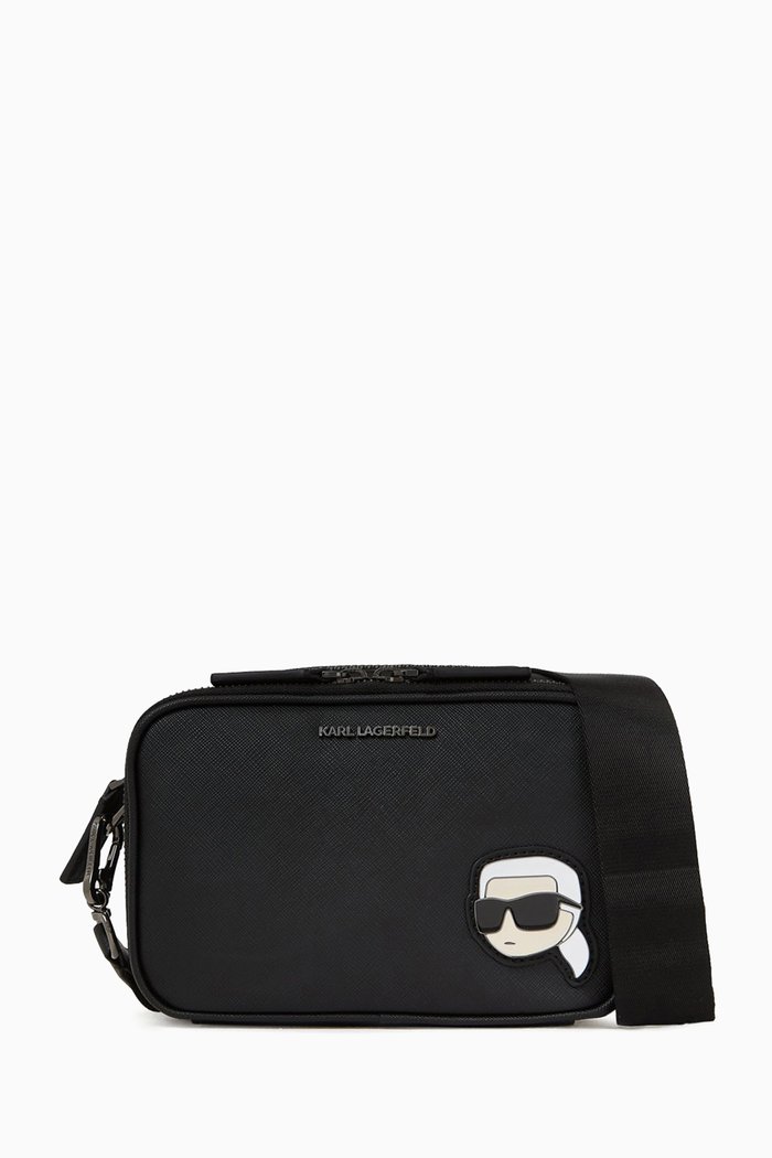 

K/Ikonik Kore East-West Crossbody Bag, Black
