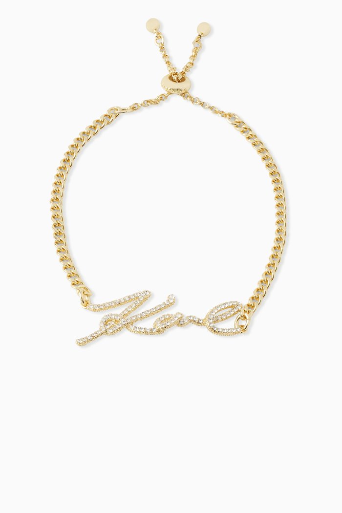 

K/Signature Pavé Bracelet, Gold