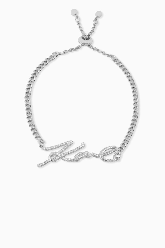 

K/Signature Pavé Bracelet, Silver