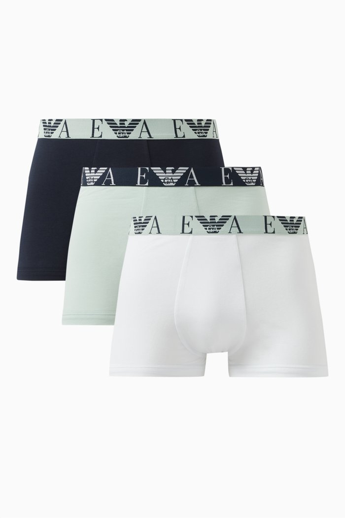 

Logo Boxer Briefs in Stretch-cotton, Set of 3, Multicolour