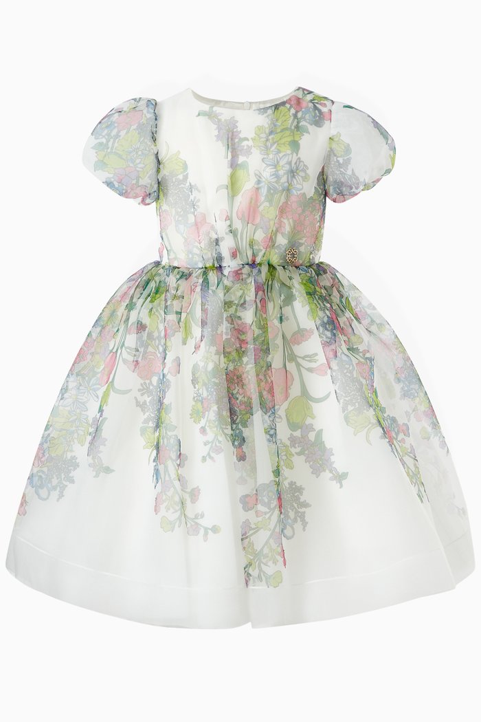 

Floral Dress in Organza, Multicolour