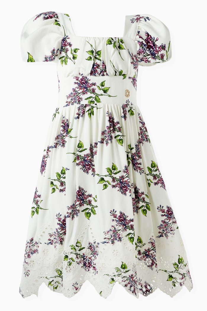 

Floral Dress in Crepe, Multicolour