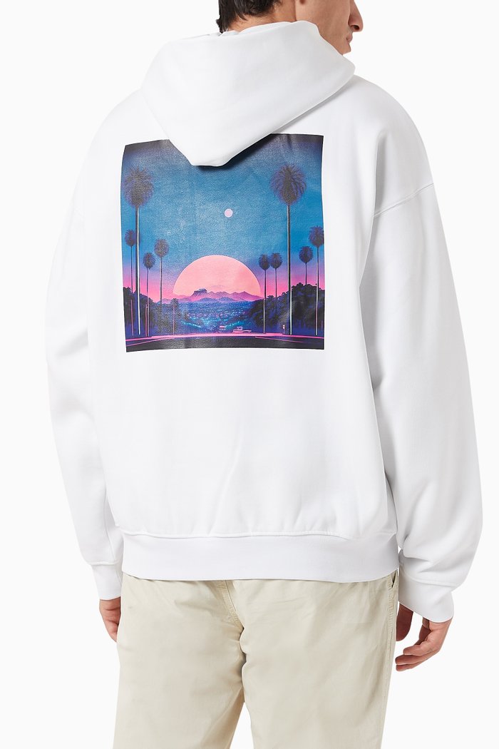 

Oliver Hoodie in Cotton-fleece, White