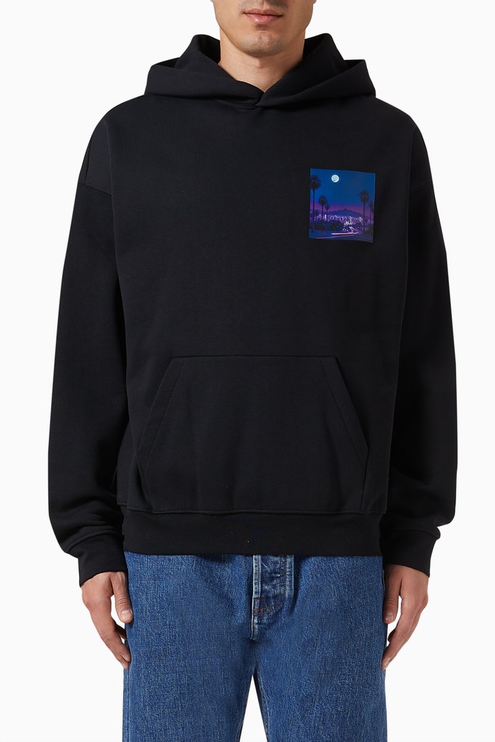 

Oliver Hoodie in Cotton Blend, Black