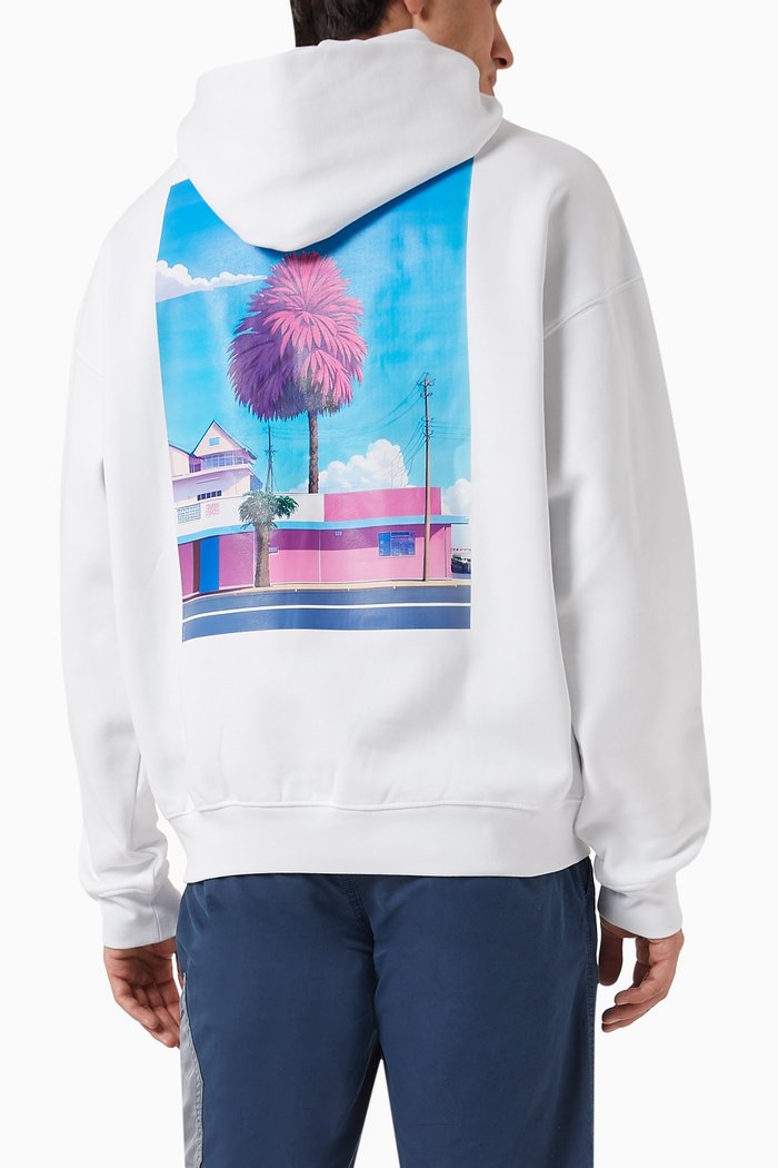 

Oliver Hoodie in Cotton-fleece, White