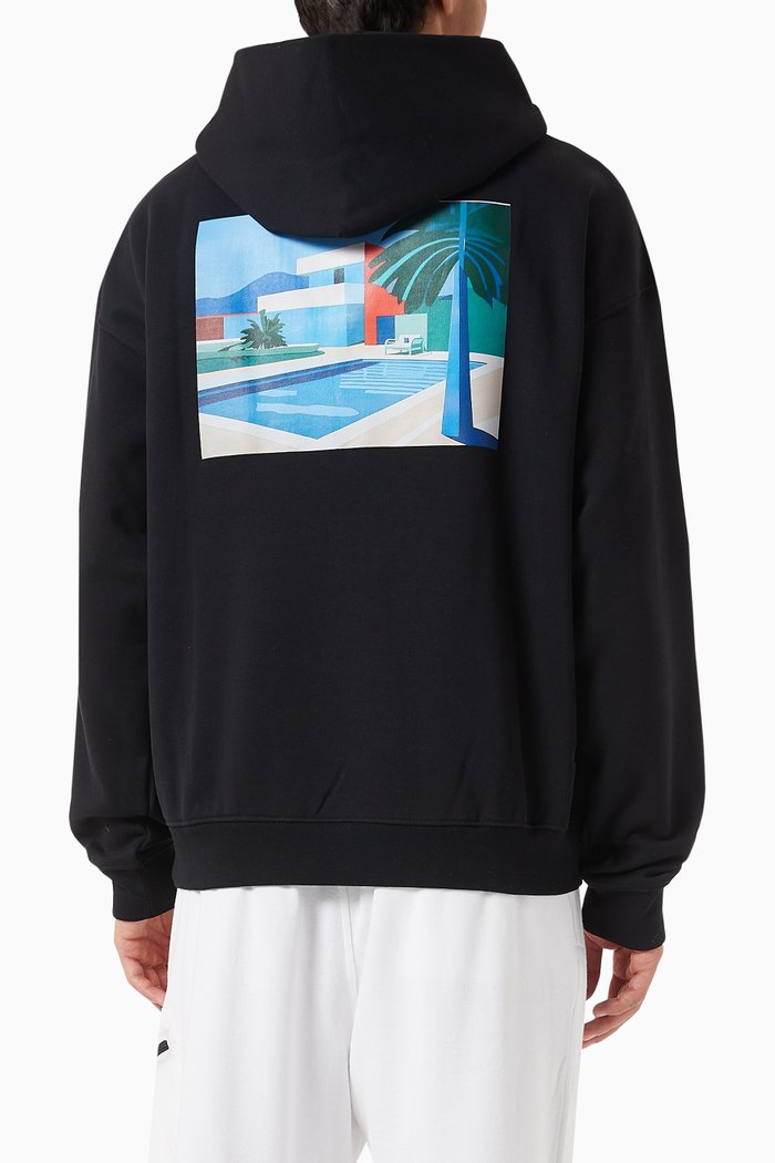 

Oliver Hoodie in Cotton-fleece, Black