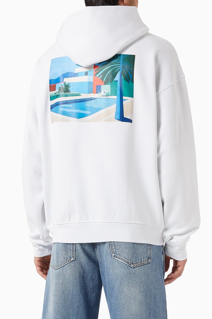 

Oliver Hoodie in Cotton-fleece, White