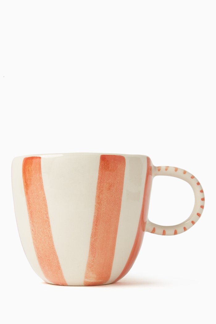 

Stripe Mug in Porcelain, Orange