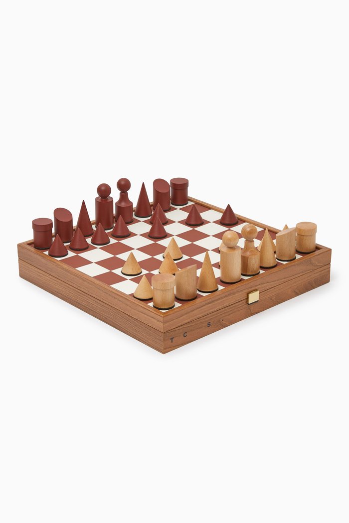 

Chess Set in Wood, Red