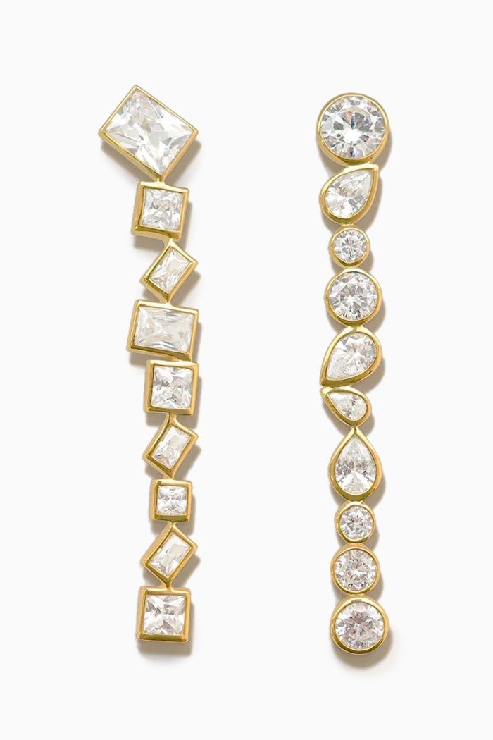

Dare CZ Earrings in 18kt Gold Vermeil, Yellow