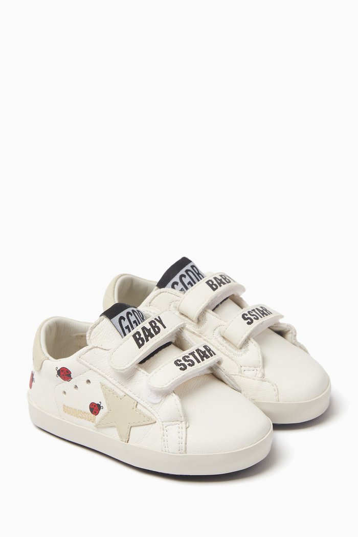

Baby Old School Sneakers in Leather, White