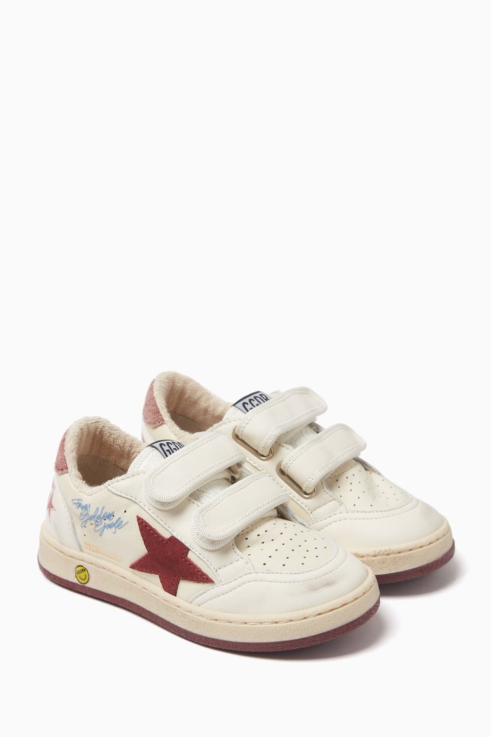 

Ballstar Sneakers in Nappa Leather & Suede, Neutral
