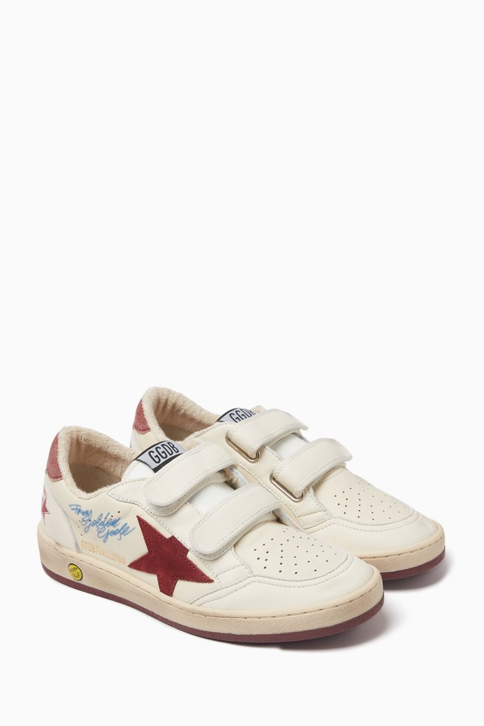 

Ballstar Sneakers in Nappa Leather & Suede, Neutral
