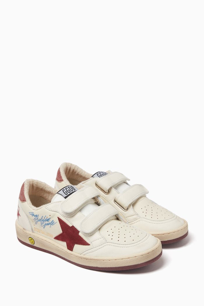 

Ballstar Sneakers in Nappa Leather & Suede, Neutral