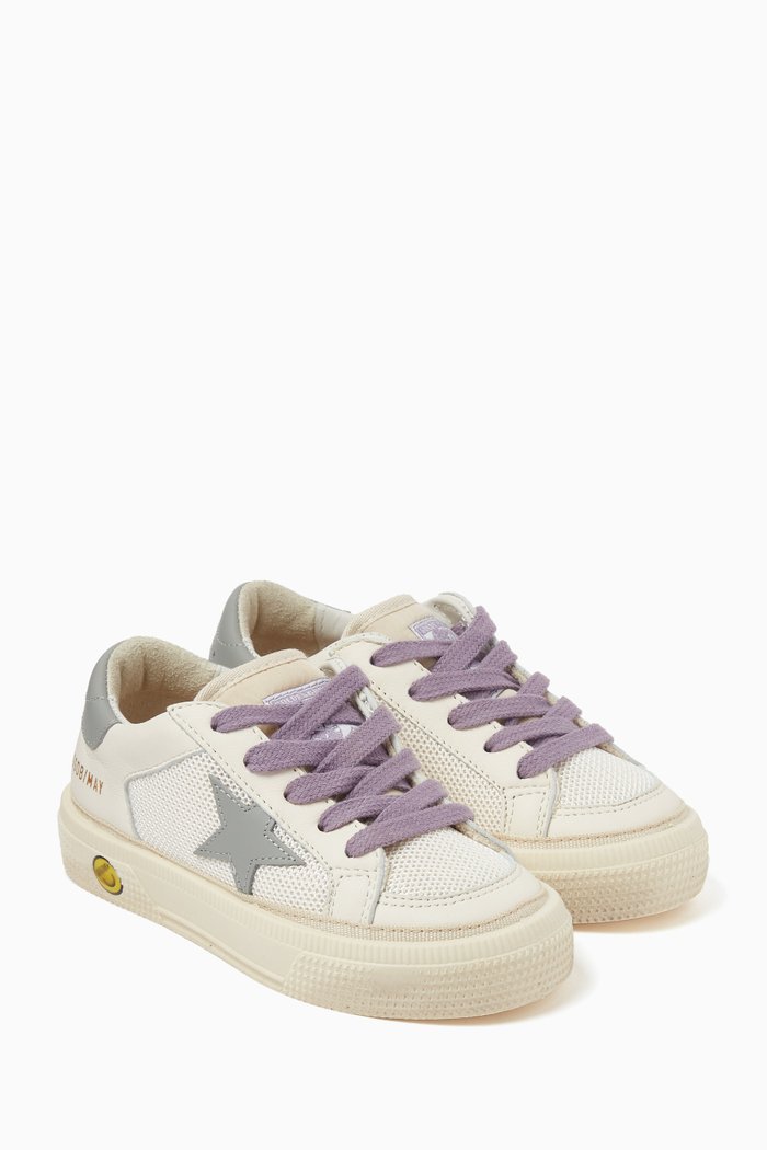 

May Sneakers in Mesh & Leather, White