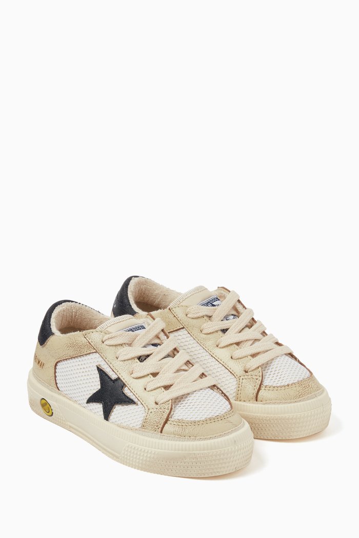 

May Sneakers in Mesh & Leather, White