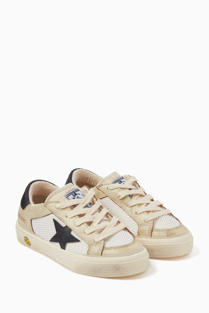 May Sneakers in Mesh & Leather, White