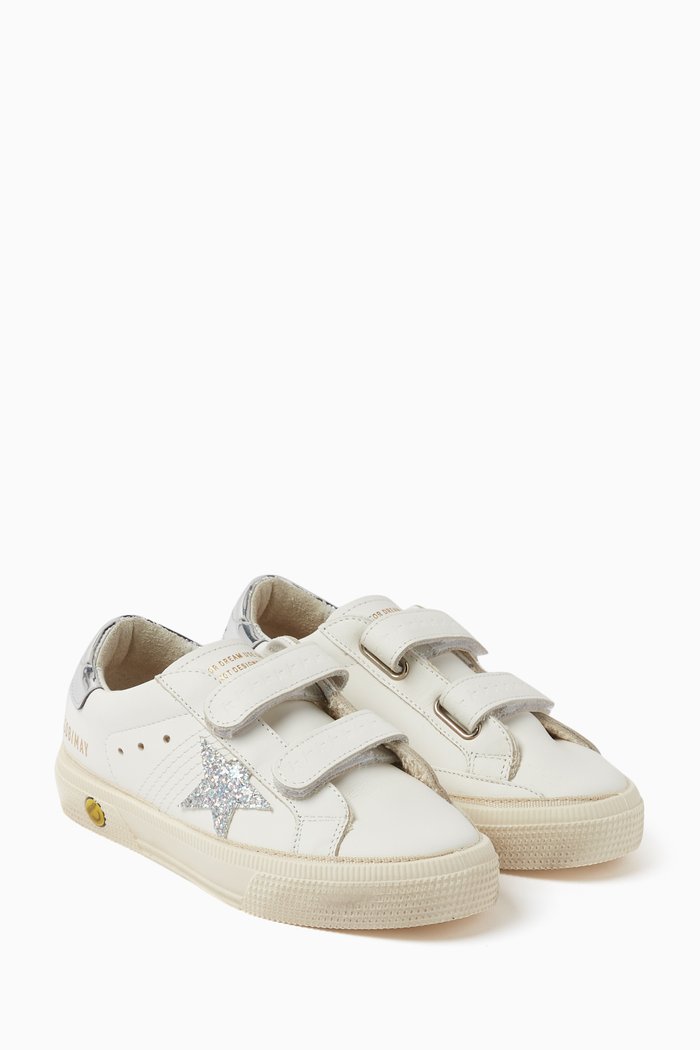 

May School Sneakers in Leather, White