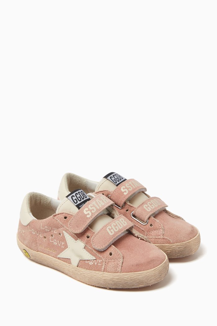 

Old School Sneakers in Suede, Pink