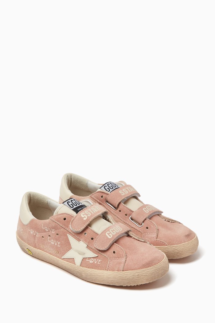 

Old School Sneakers in Suede, Pink