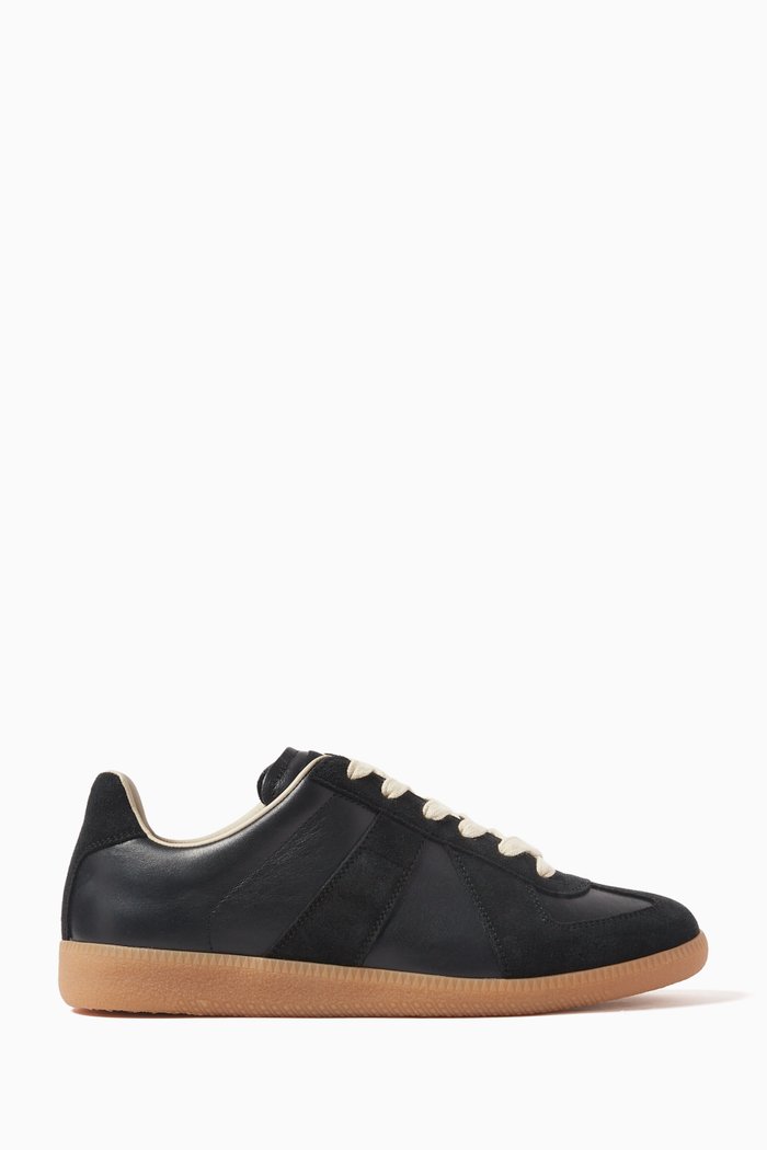

Replica Low-top Sneakers in Nappa & Suede, Black