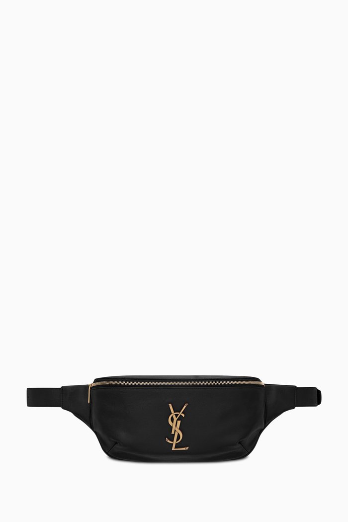 

Classic Cassandra Belt Bag in Grain de Pouche Leather, Black