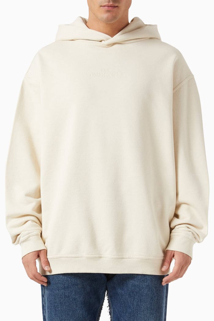

Hooded Logo Sweatshirt in Cotton, Neutral