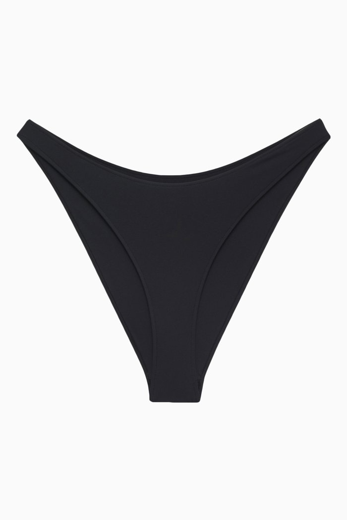 Dove Classic Bikini Briefs in Stretch Nylon, Black