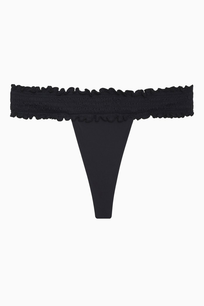 

Sofia Micro Bikini Briefs in Stretch Nylon, Black