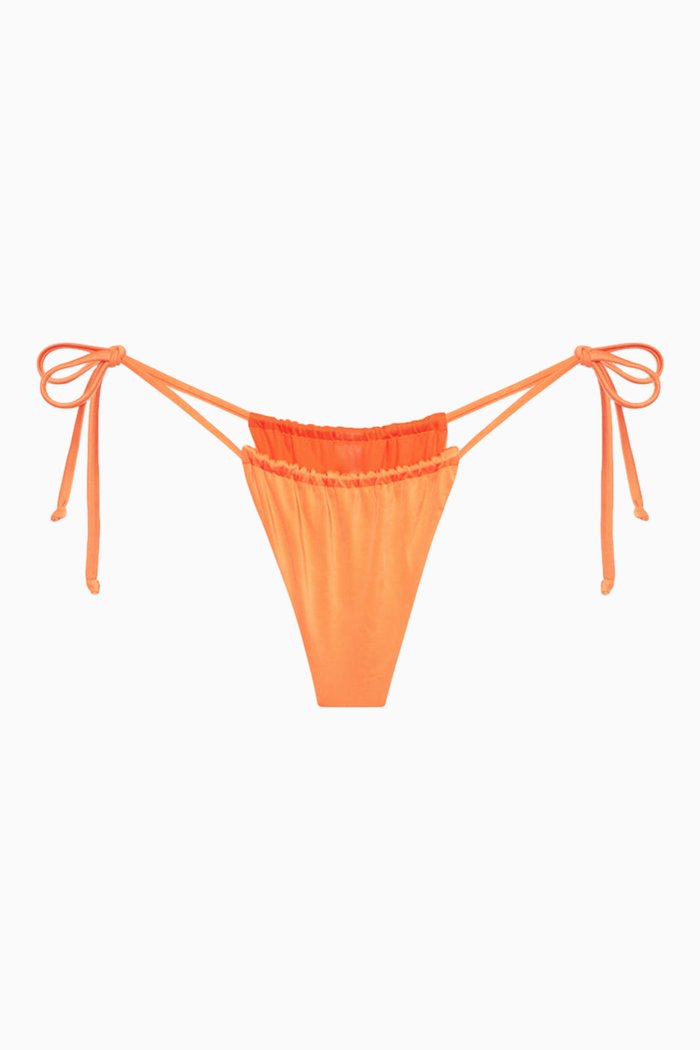 

Tia Bikini Briefs in Satin, Orange