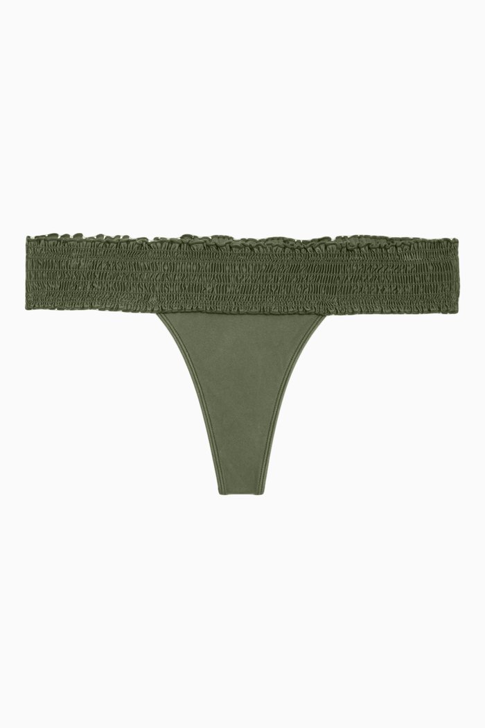 

Sofia Micro Bikini Briefs in Stretch Nylon, Green