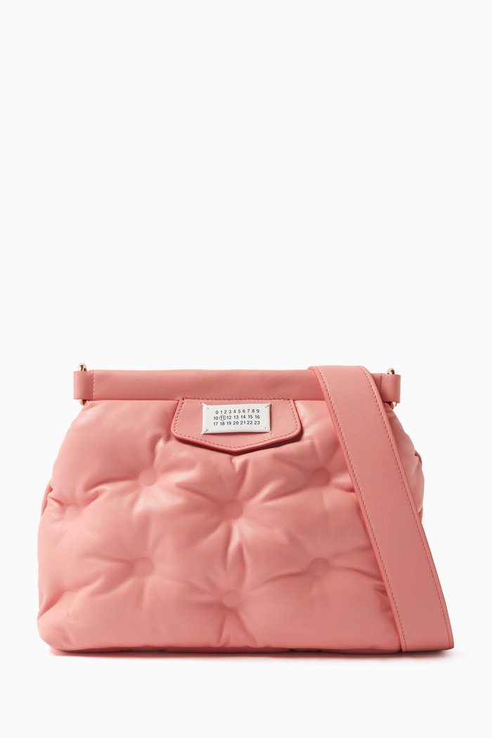 

Small Glam Slam Classique Shoulder Bag in Patent Leather, Pink