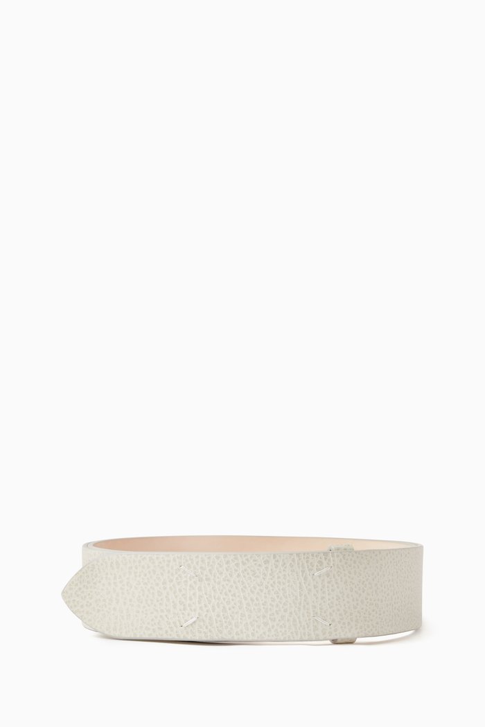 Belt in Leather, Neutral