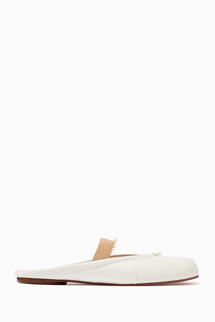 

Tabi Ballet Mules in Leather, Neutral