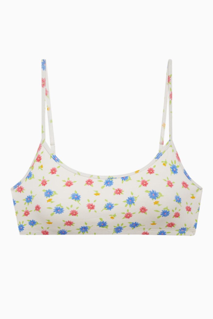 

Bay View Floral Bralette Bikini Top, Multicolour