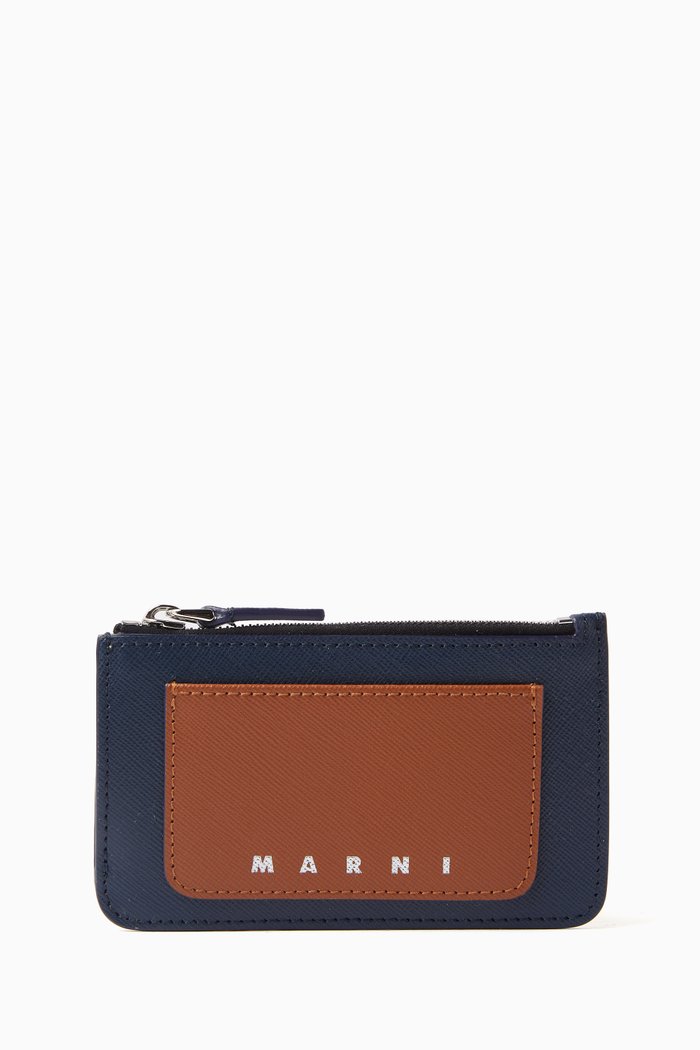 

Billfold Wallet in Smooth Leather, Blue
