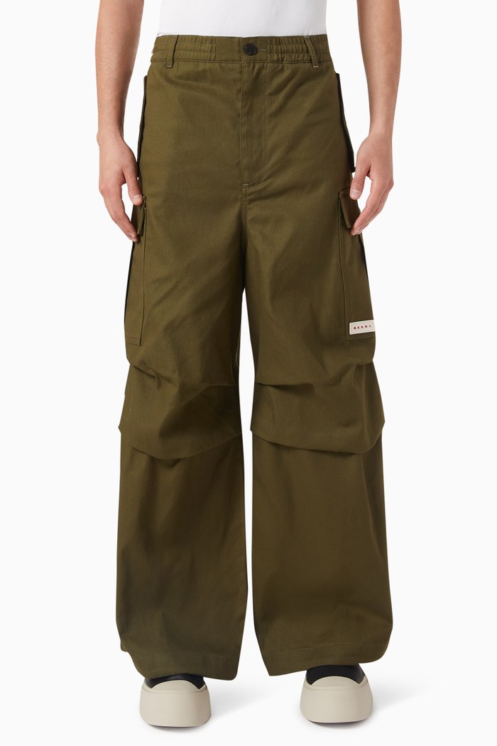 

Cargo Pants in Cotton-gabardine, Green