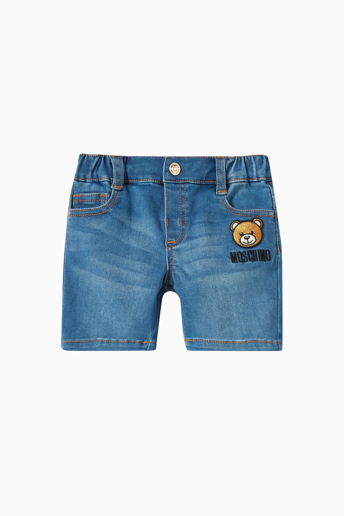 

Teddy Bear Shorts in Cotton-denim, Blue