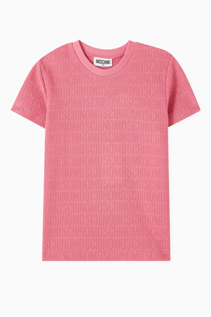 

Logo T-shirt in Jersey, Pink