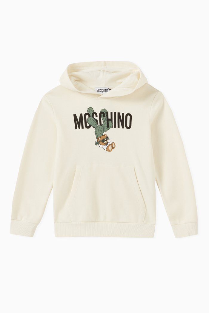 

Signature Logo Hoodie in Cotton, Neutral